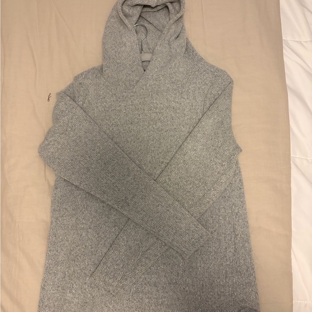 LOFT Heather Gray Knit Sweater